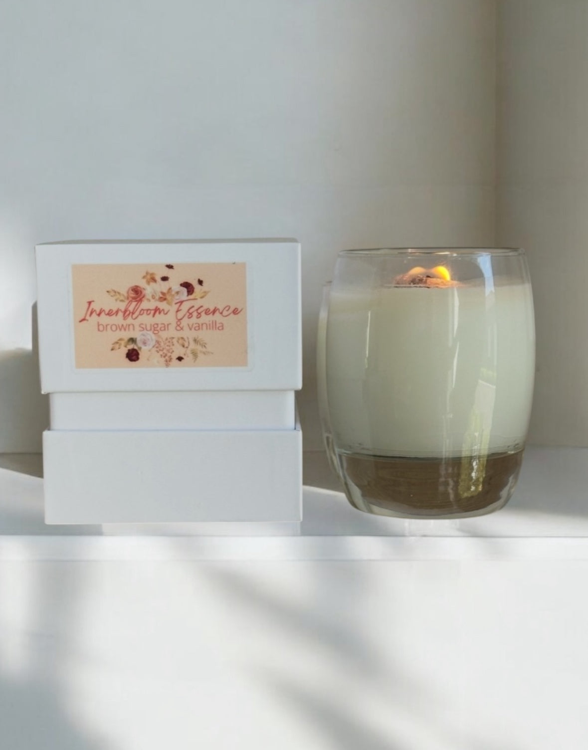Brown Sugar & Vanilla Urban Glass Soy Candle