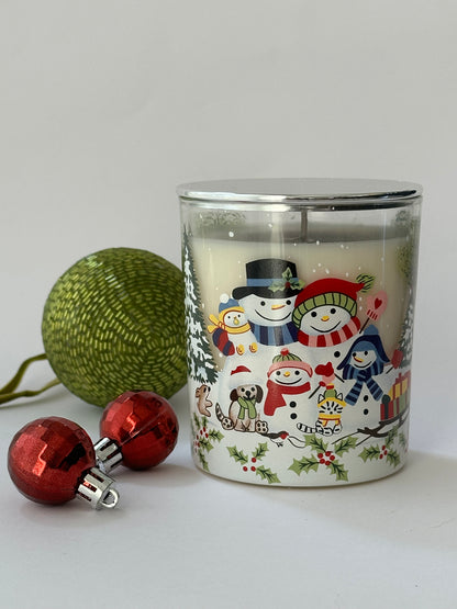 Snowman Family Fun Soy Candle 300g