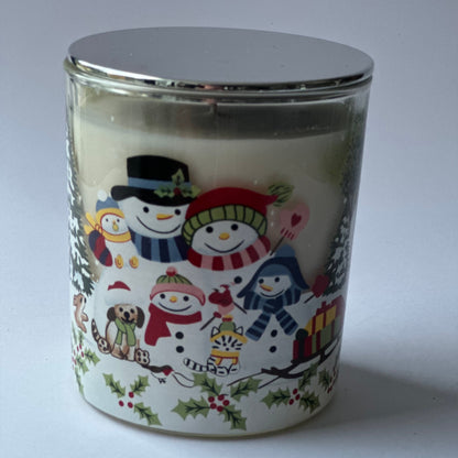 Snowman Family Fun Soy Candle 300g