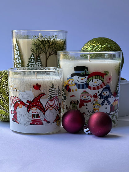 Snowman Family Fun Soy Candle 300g